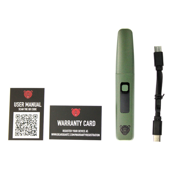 Bear Quartz Trio 2.0 Green Electronic Dab Tool with IR Temp Reader & Hot Knife