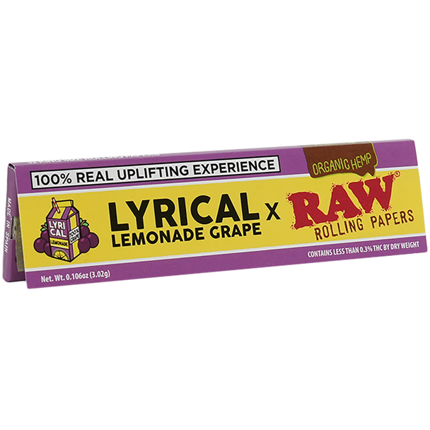 RAW x Lyrical Lemonade Grape Rolling Papers - King Size Wide