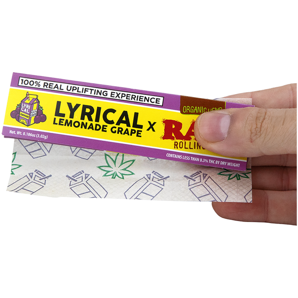 RAW x Lyrical Lemonade Grape Rolling Papers - King Size Wide