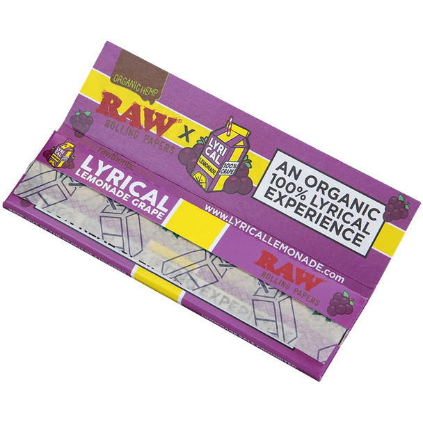 RAW x Lyrical Lemonade Grape Rolling Papers - King Size Wide