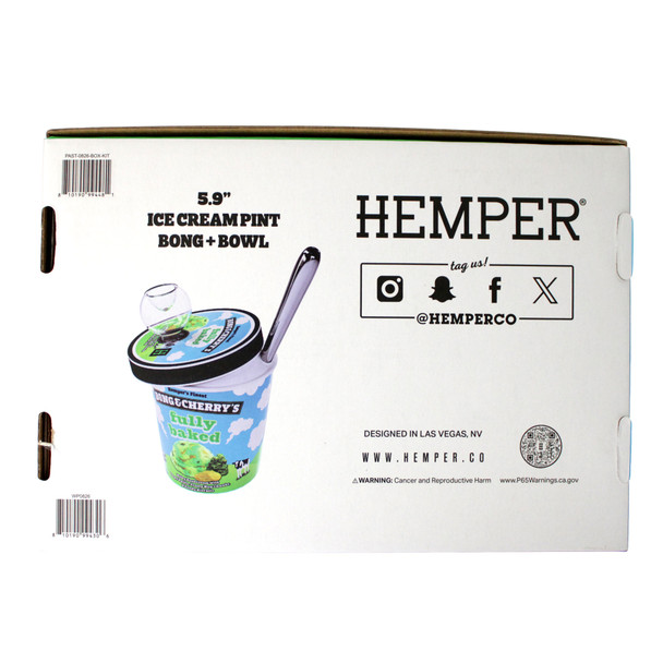 Hemper Bong & Cherry's Ice Cream Water Pipe