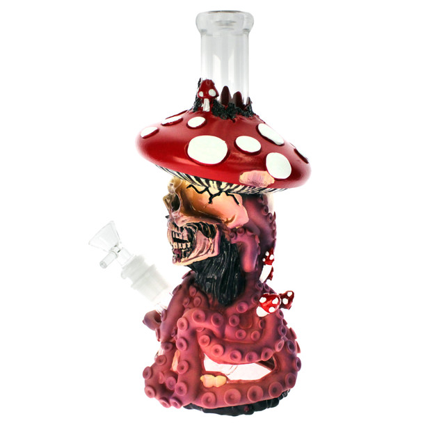 Mushroom Skull Water Pipe
