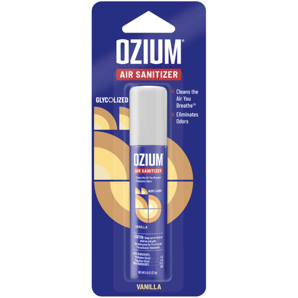 Ozium Air Sanitizer Spray, Vanilla, Travel Size
