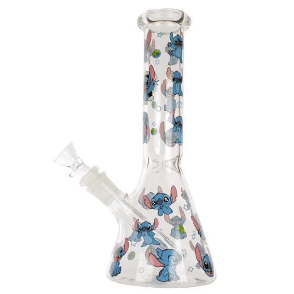 10" Blue Alien Beaker Water Pipe