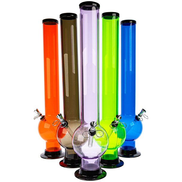  JM Enterprises 18" Bubble Acrylic Bong, Assorted Colors 