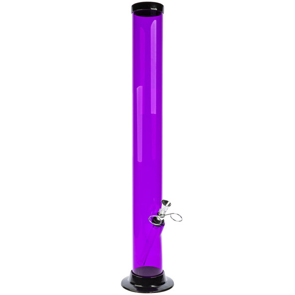 JM Enterprises 18" Straight Acrylic Bong, Assorted Colors