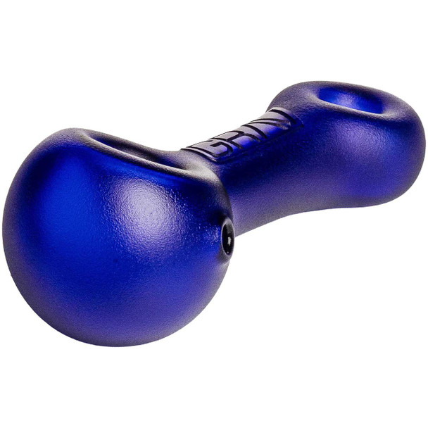 GRAV Sandblasted Mini Spoon Pipe – 3" Frosted Glass Smoking Pipe – Assorted Colors