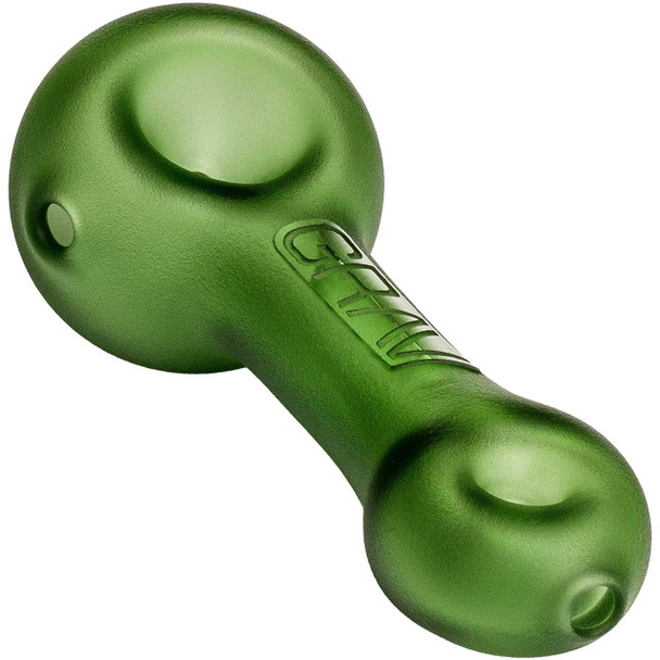 GRAV Sandblasted Mini Spoon Pipe – 3" Frosted Glass Smoking Pipe – Assorted Colors