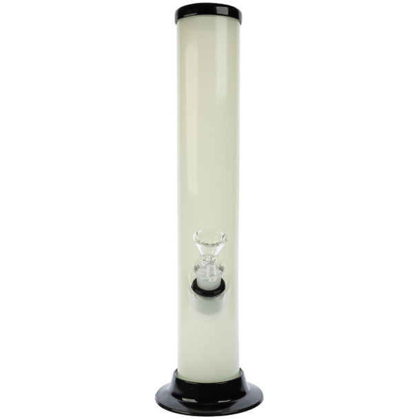  JM Enterprises 12" Glow-in-the-Dark Straight Acrylic Bong.