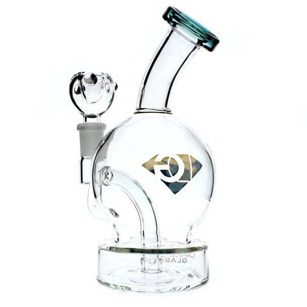 Diamond Glass 6.5" Mini Bubble Waterpipe