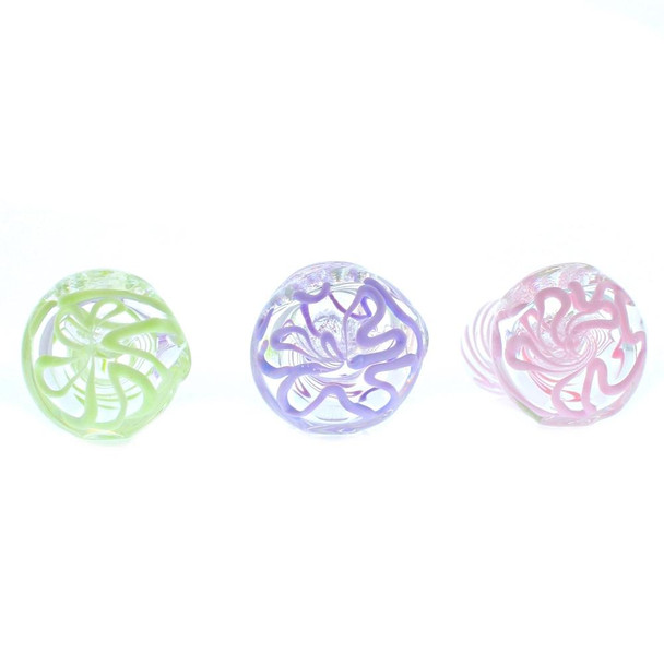 3" Slime Glass Handpipe in Assorted Colors.