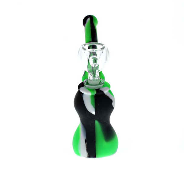 NoGoo Silicone Sherlock style Bubbler with 10mm GOG Downstem and Bowl front image