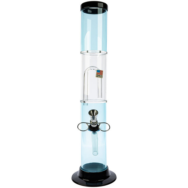 JM Enterprises 12" Straight Acrylic Bong with Single Stem Perc front image