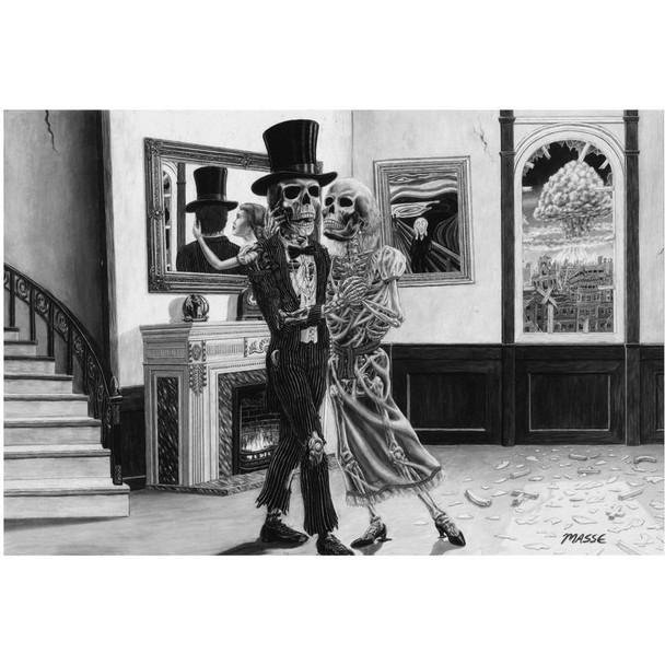 Skeleton's Last Dance Wall Art Poster