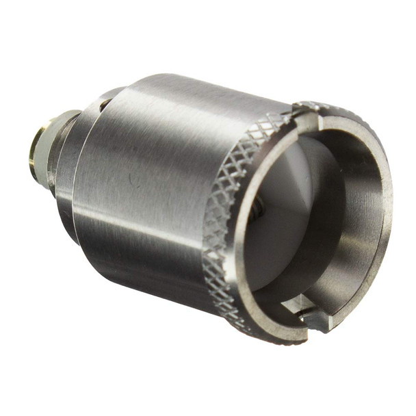 Profile view of the Triple Titanium-wrapped Quartz Coil heating element for the Dab Box Crest. This piece doesn't come standard with the Dab Box, so upgrade your vaping experience today!