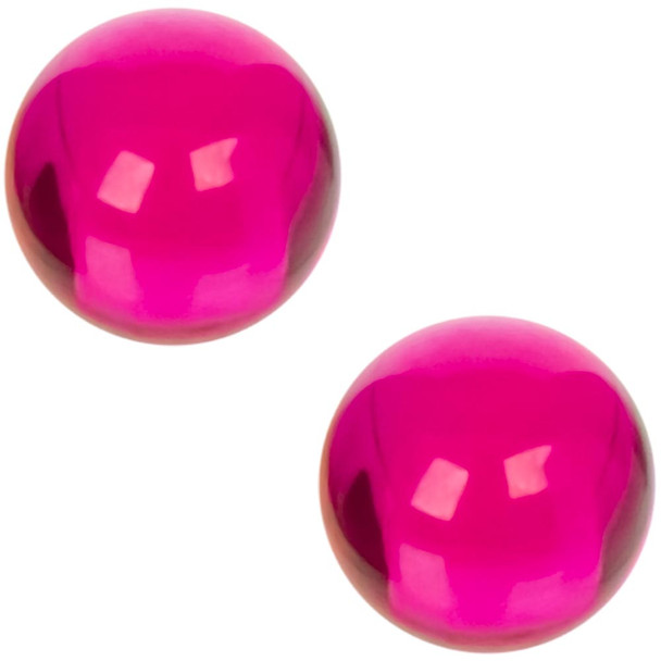 A pair of 6mm ruby terp pearls from MJ Arsenal Dab Rig Accessories