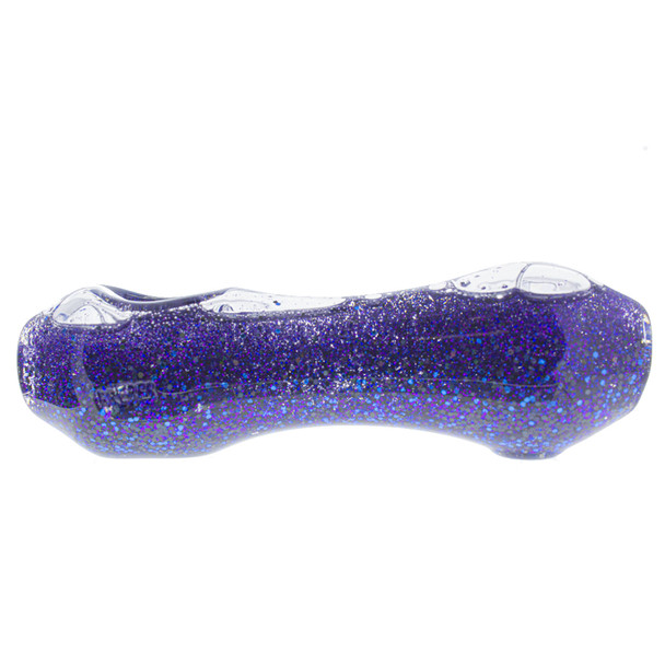 Liquid Filled Glass Freezer Pipe, Space Glitter