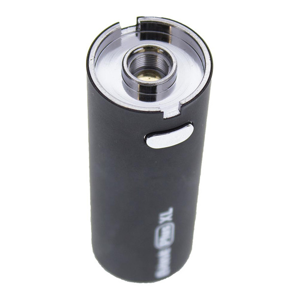 The massive 1400 mAh battery that powers the Yocan Evolve Plus XL features universally accepted 510 threading and supports most other tanks and cartridges. The battery is extra large, through, so a tiny cartridge may look a little out of place when attached.