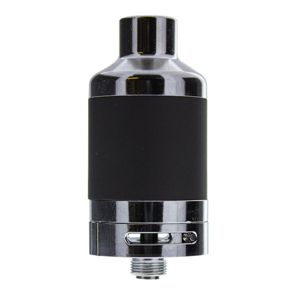 This is the Atomizer of the Yocan Evolve Plus XL. The Atomizer Tube, which doubles as the mouthpiece, attaches to the base via magnets for a strong hold yet easily removable when necessary.