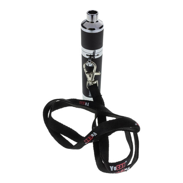 The included Lanyard & Attachment Ring fit into place just below the Base & Airflow Valve on the device. It slips straight into a built-in nook so it adds no extra height to the device, yet is firmly held in place thanks to being surrounded by screwed-together parts.