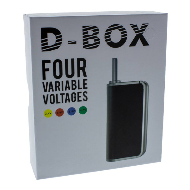 Here is the D-Box Variable Voltage Battery's box. It neatly contains all of the included materials with the D-Box.