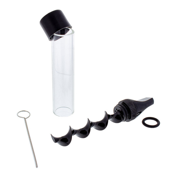 All components of a Pocket Twisty Blunt laid out on a white background.