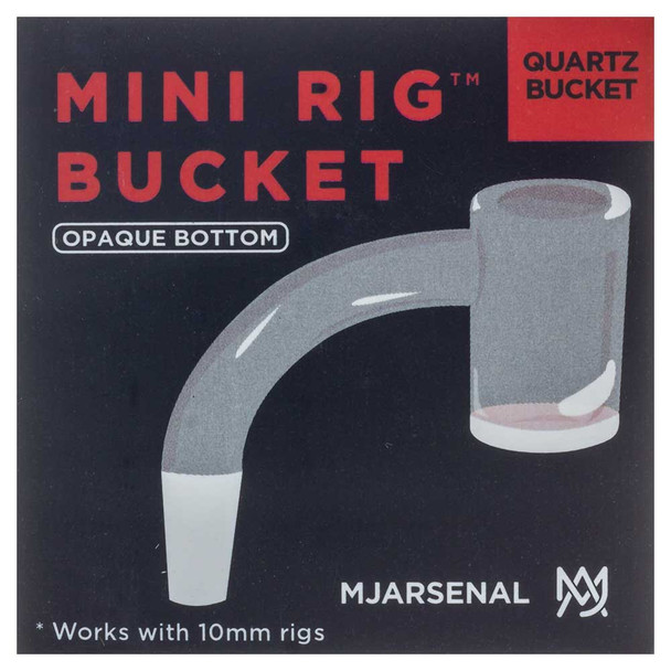 MJ Arsenal Custom 10mm Male Opaque Bottom Quartz Bucket