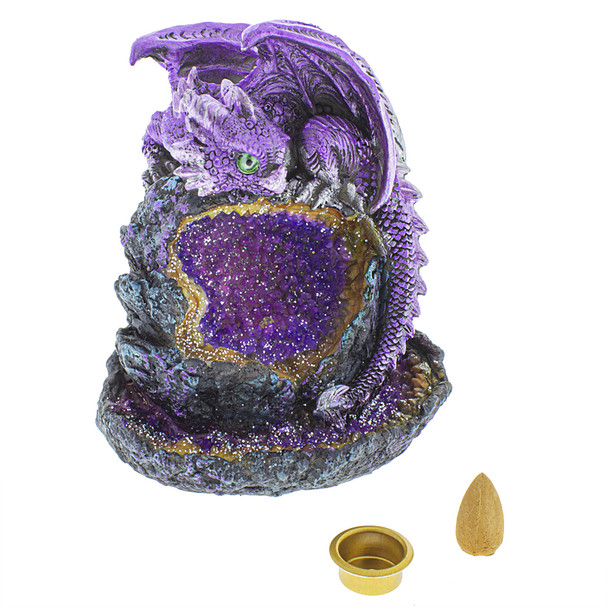 Baby Dragon Geode Backflow Burner
