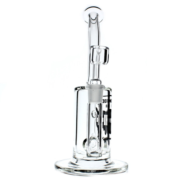 Ohio-Made Bent Neck Inline Perc Barrel Rig