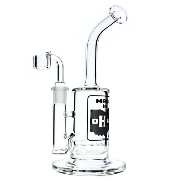 Ohio-Made Bent Neck Inline Perc Barrel Rig wholesale