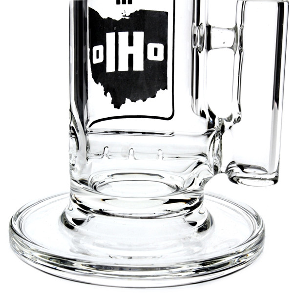 Ohio-Made Bent Neck Inline Perc Barrel Rig
