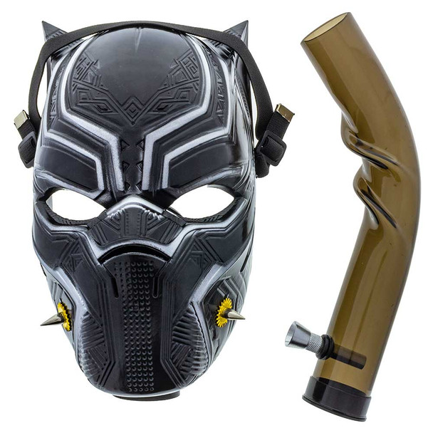 Black Panther Gas Mask with Tube