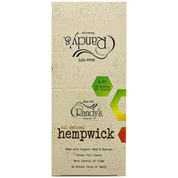 Top view of Randy's 4ft Hempwick display box.