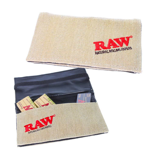Raw smell proof wallet for smokers and stoners.