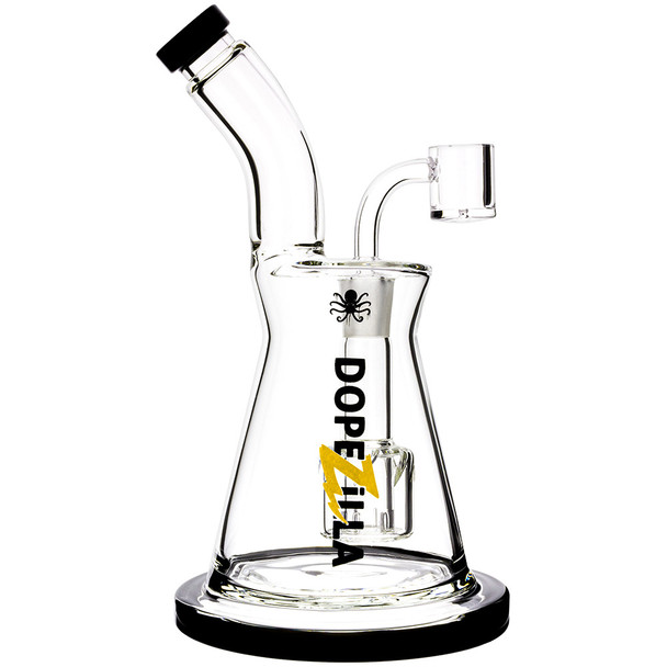 Profile view of the Dopezilla 8" Kraken Dab Rig with included banger.