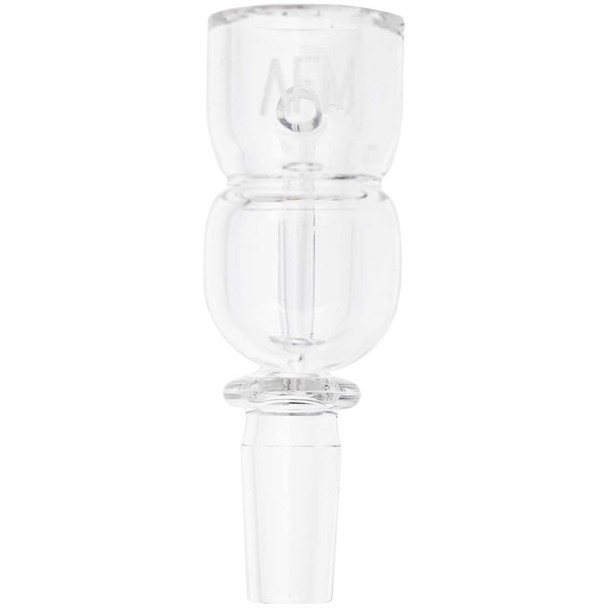 Front view of the round bottom banger with an etched AFM logo on the bucket.