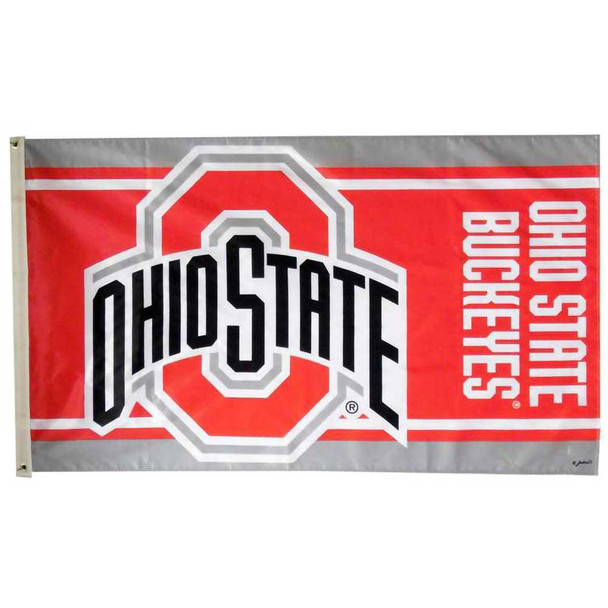  Ohio State Buckeyes 3' x 5' Striped Flag 