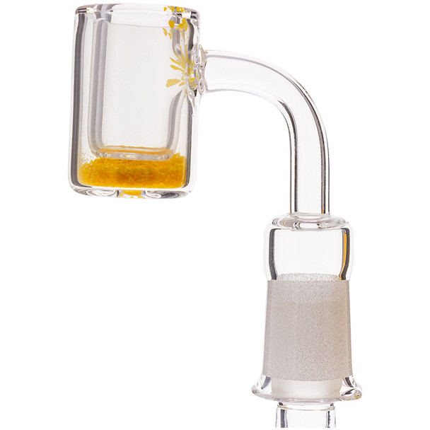 Profile view of this 14mm Female Thermochromic Quartz Banger Nail.