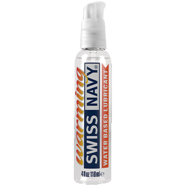 A single bottle of 4oz. Swiss Navy Warming Lubricant.