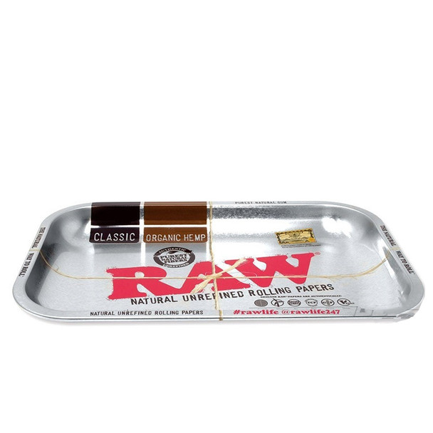 Stand out with this metallic rolling tray.