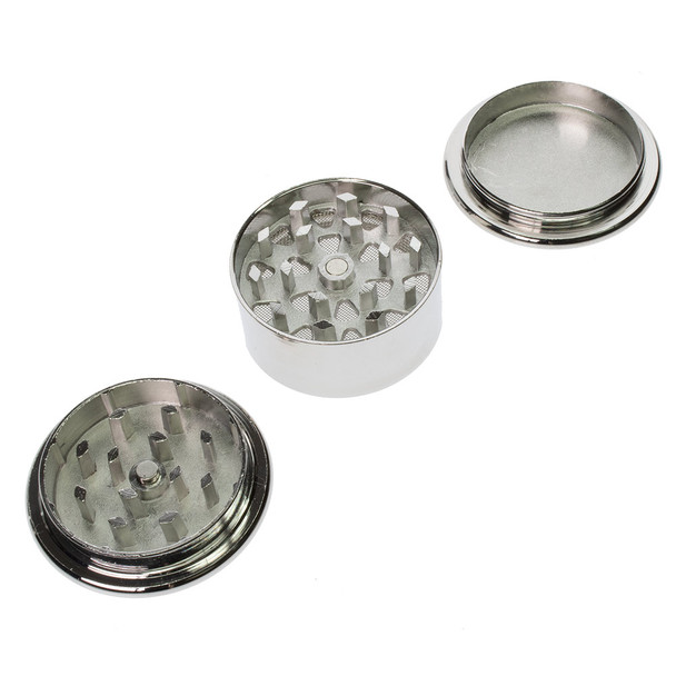 Pocket sized travel grinder apart.