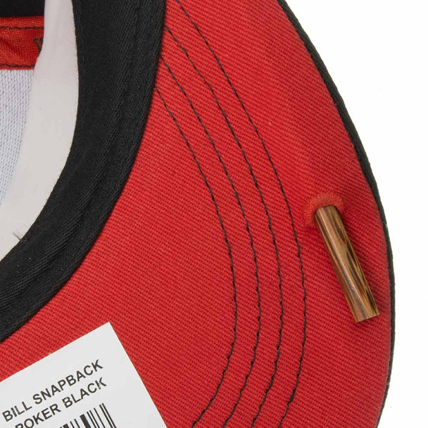Stash your poker inside of your raw snap back.