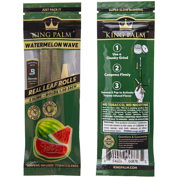 King Palm Watermelon Wave Terpene Infused Pre-Rolled Slim Cones