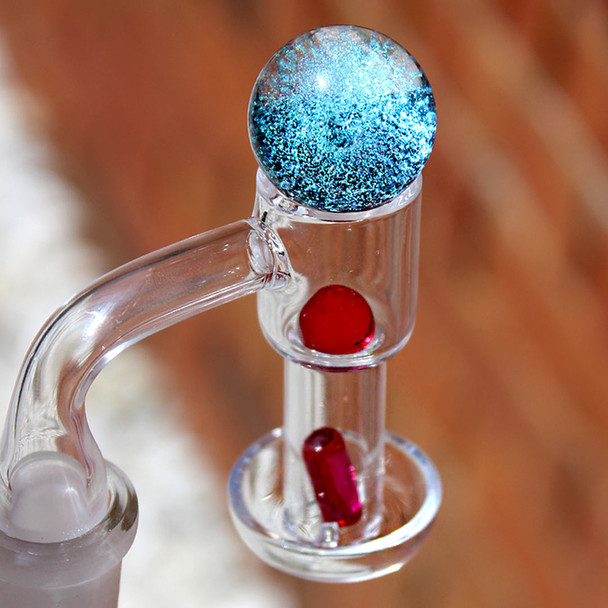 Cold start terp slurper banger three piece set with pill and banger ball for the best tasting dabs.