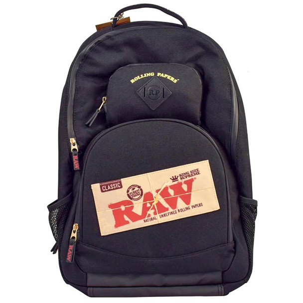 RAW Smokers Smell Proof Bakepack, Backpack Black