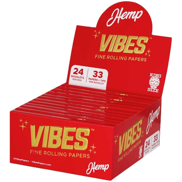 Vibes Hemp King Size Slim Rolling Papers
