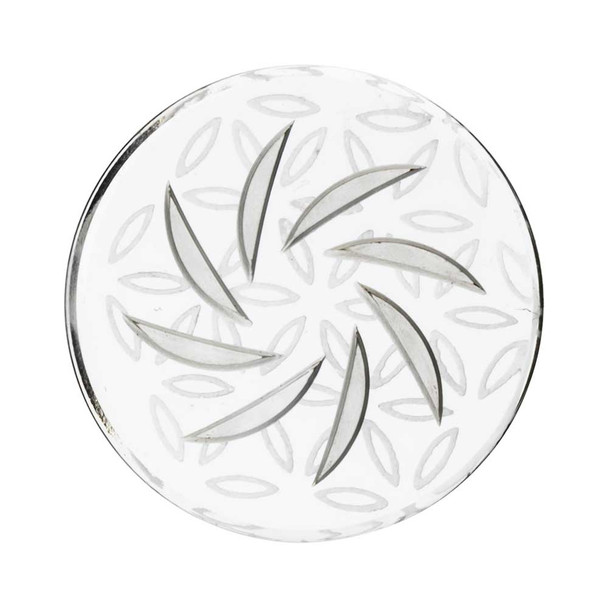 The front of a clear Coin Carb Cap