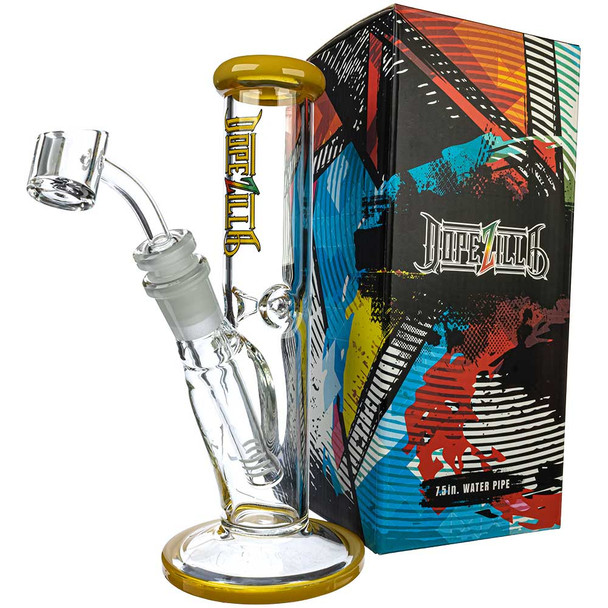 Dopezilla 7.5" Minilla Dab Rig, Milky Yellow