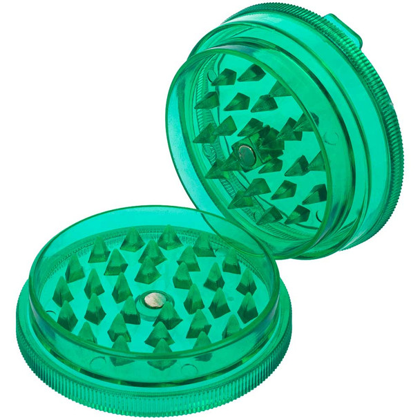 45mm Acrylic Grinder with Stash, Assorted Colors
