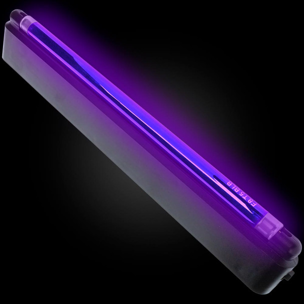 12" Battery Powered UV Black Light Portable Fixture and Tube